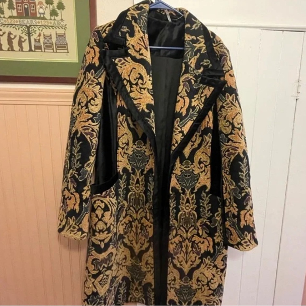 Free People Jacquard Coat